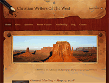 Tablet Screenshot of christianwritersofthewest.com